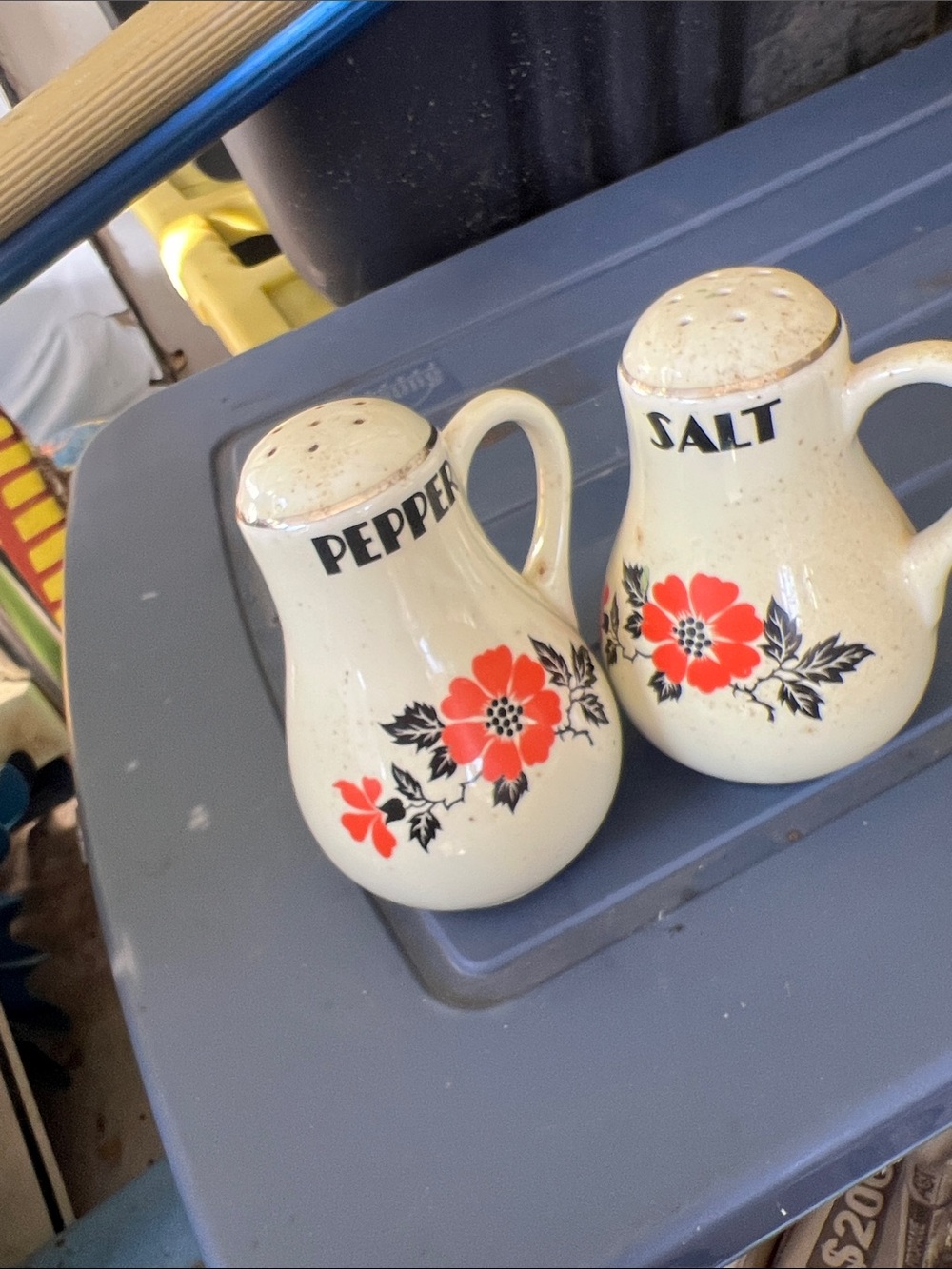 Vintage salt and pepper shakers